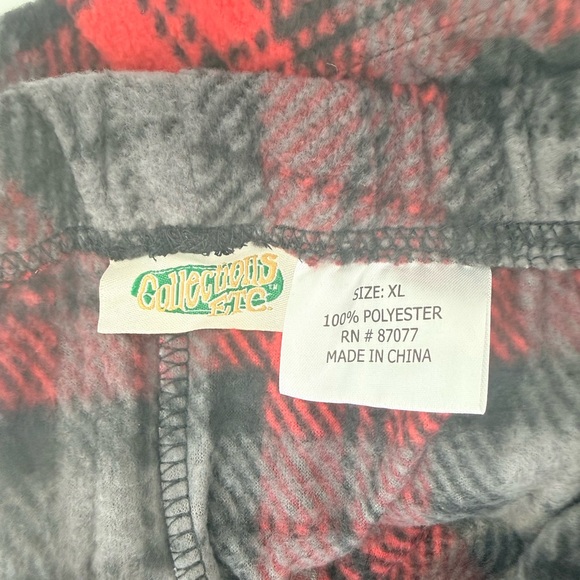 Collecting Etc Unisex Bundle Of Plaid Lounge Pants Set in Red and Blue Size XL - Picture 5 of 7